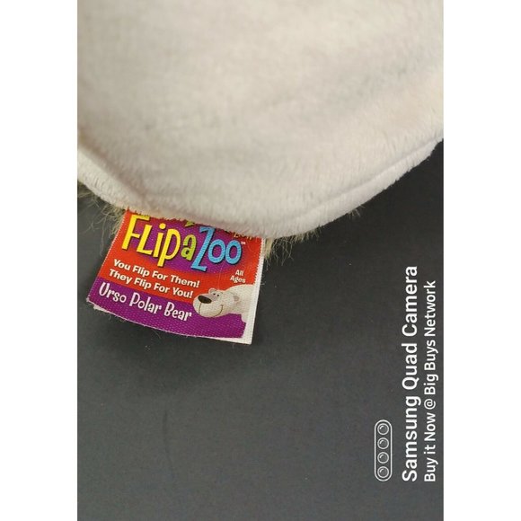 Flip A Zoo Hazel HUSKY + Urso POLAR BEAR 17" Stuffed Pillow Huggable Plushie Toy - Picture 12 of 12